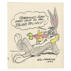 Original Bugs Bunny Drawing by Sid Marcus.