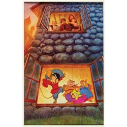 Original An American Tail Poster Concept Painting.