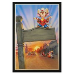 An American Tail: Fievel Goes West Poster Painting.