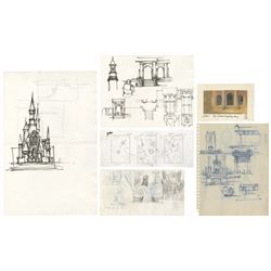 Collection of (6) Shrek & Shrek 2 Production Drawings.