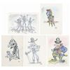 Image 1 : Set of (5) The Pirates! Concept Drawings.