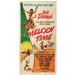 Melody Time 3-Sheet Poster.