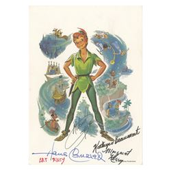 Multi-Signed Peter Pan Postcard.