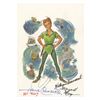 Image 1 : Multi-Signed Peter Pan Postcard.