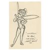 Image 1 : Tinker Bell Xerox Signed By Marc Davis.