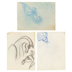 Set of (3) Hercules Production Drawings.