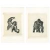 Image 1 : Pair of Tarzan Production Concept Drawings.