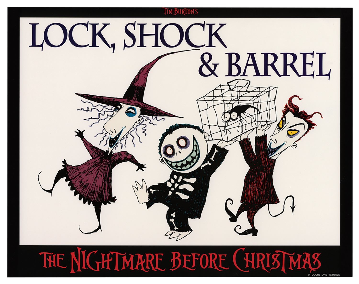Nightmare before christmas minion card Set of (8) The Nightmare Before Christmas Lobby Cards. - Van Eaton