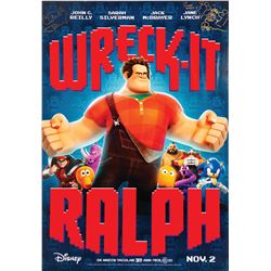 Signed Wreck-It Ralph Event Poster.