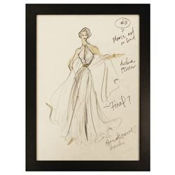 Original Edith Head Costume Design for The Lucy Show.