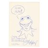 Image 1 : Kermit The Muppets Drawing Signed by Guy Gilchrist.