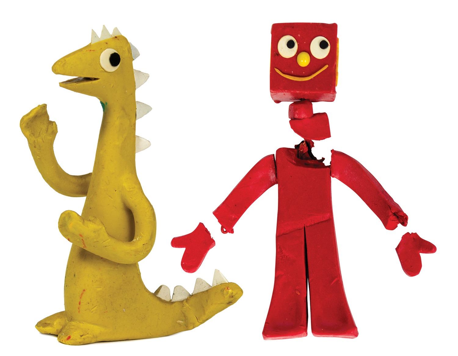 Prickle Blocks Prickle & Blockhead Gumby Claymation Props.