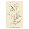 Image 1 : Original Bill Hanna Fred Flintstone Drawing.