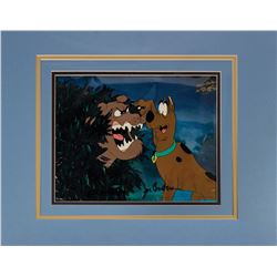 Signed Scooby-Doo Meets the Boo Brothers Animation Cel.