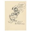 Image 1 : Original Donald Duck Drawing Signed by Al Bertino.