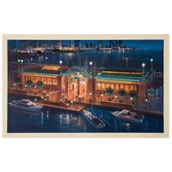 Eric Heschong Chicago Navy Pier Concept Painting.