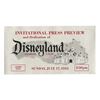 Image 1 : Disneyland Opening Day Press Preview Ticket.