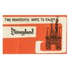 Image 1 : "Two Wonderful Ways to Enjoy Disneyland" Gate Flyer.