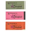 Image 2 : Set of (3) Disneyland Ticket Books from Milt Albright.