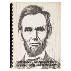 Great Moments with Mr. Lincoln Opening Year Manual.