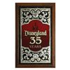 Image 1 : Disneyland 35th Anniversary Glass Sign.