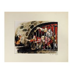 Signed Marc Davis Pirates of the Caribbean Print.