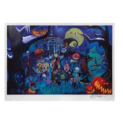 Haunted Mansion Holiday Eric Robinson Signed Print.