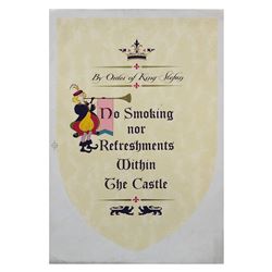 Sleeping Beauty Castle Sign Graphic.