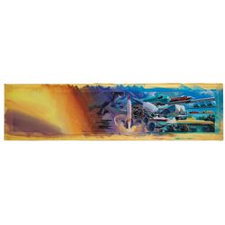 Original New Tomorrowland Mural Concept Painting.