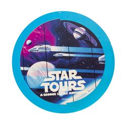 Star Tours & Captain EO Double-Sided Hanging Sign.
