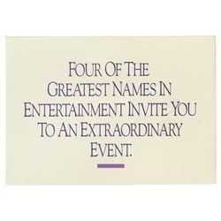 Captain EO Premiere Pop-Up Invitation.