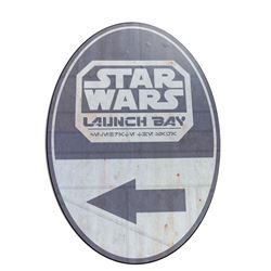 Star Wars Launch Bay Directional Sign.