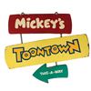 Image 2 : Mickey's Toontown Directional Sign.