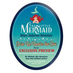 The Little Mermaid: Ariel's Undersea Adventure Sign.