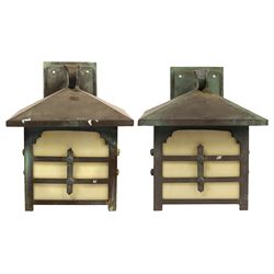 Pair of Grand Californian Wall Lamps.