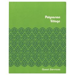 Polynesian Village Guest Services Folder.