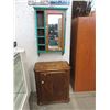 Image 1 : Wood Laundry Hamper and Bathroom Cabinet