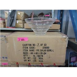 3 Cases of 8 New Salad Bowl Sets