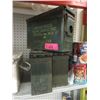 Image 1 : 3 Military Surplus Metal Ammo Boxes