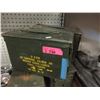 Image 1 : 2 Military Surplus Metal Ammo Boxes -6" x 7" x 12"