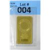 Image 1 : 1 Oz. .9999 Fine Gold  Royal Canadian Mint Bar