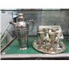 Image 2 : Vintage Silver Plated Cocktail and Tea Service