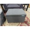 Image 1 : Grey Fabric Upholstered Storage Ottoman