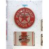 Image 1 : Metal Texaco Oil and Motorcycle Sign