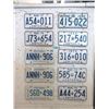 Image 1 : 10 Vintage Ontario License Plates