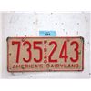Image 1 : Rare USA 1940 Wisconsin License Plate