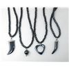 Image 2 : 24 New 18" Black Hematite Necklaces - 3 Styles