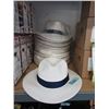 Image 1 : 16 New Access Summer Fedoras- White with Navy Band