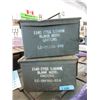 Image 1 : 2 Military Surplus Metal Ammo Boxes -6" x 7" x 12"