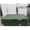 Image 1 : 20" x 32" x 7" Metal Military Storage Trunk